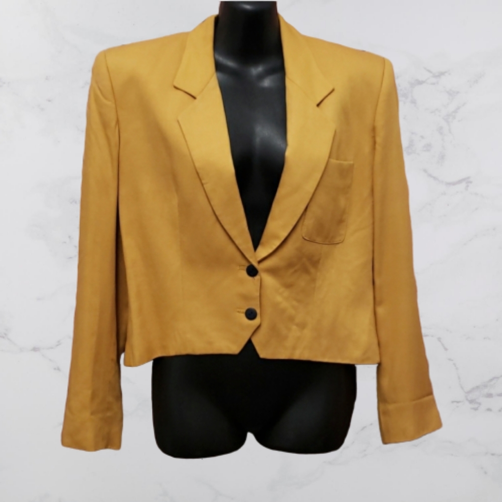 Prophecy gold jacket blazer size 6
